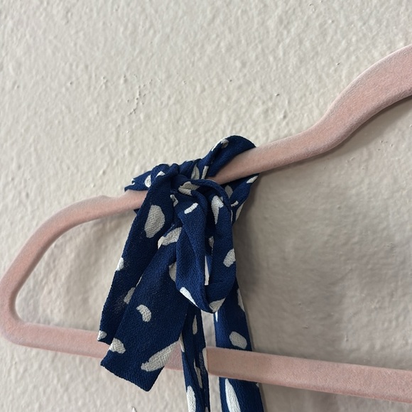 Reformation Mini Blue Polka Dot Dress - Picture 9 of 15